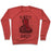Virgin Teez  Pullover Crewneck Sweatshirt / x-small / Heathered Red ALWAYS HUNGRY CREWNECK SWEATSHIRT