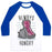 Virgin Teez  Baseball Tee Unisex Classic Baseball Tee / x-small / White/Blue ALWAYS HUNGRY UNISEX CLASSIC BASEBALL TEE