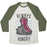 Virgin Teez  Baseball Tee Unisex Tri-Blend Baseball Tee / small / Oatmeal / Moss ALWAYS HUNGRY UNISEX TRI-BLEND BASEBALL TEE