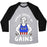 Virgin Teez  Baseball Tee Unisex Tri-Blend Baseball Tee / small / Athletic Gray / Black AMBER WAVES OF GAINS UNISEX TRI-BLEND BASEBALL TEE