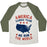 Virgin Teez  Baseball Tee Unisex Tri-Blend Baseball Tee / small / Oatmeal / Moss AMERICA CARDIO TEAM (WE RUN THE WORLD) UNISEX TRI-BLEND BASEBALL TEE
