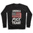 Virgin Teez  Pullover Crewneck Sweatshirt / x-small / Black AMERICA PUCK YEAH HOCKEY FLAG CREWNECK SWEATSHIRT