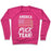 Virgin Teez  Pullover Crewneck Sweatshirt / x-small / Deep Pink AMERICA PUCK YEAH HOCKEY FLAG CREWNECK SWEATSHIRT
