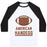 Virgin Teez  Baseball Tee Unisex Classic Baseball Tee / x-small / White/Black AMERICAN HANDEGG UNISEX CLASSIC BASEBALL TEE