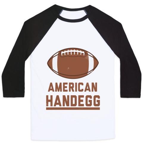 Virgin Teez  Baseball Tee Unisex Classic Baseball Tee / x-small / White/Black AMERICAN HANDEGG UNISEX CLASSIC BASEBALL TEE