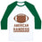 Virgin Teez  Baseball Tee Unisex Classic Baseball Tee / x-small / White/Dark Green AMERICAN HANDEGG UNISEX CLASSIC BASEBALL TEE