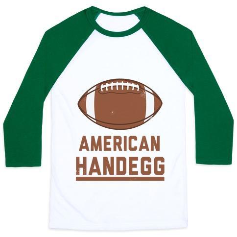 Virgin Teez  Baseball Tee Unisex Classic Baseball Tee / x-small / White/Dark Green AMERICAN HANDEGG UNISEX CLASSIC BASEBALL TEE