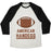 Virgin Teez  Baseball Tee Unisex Tri-Blend Baseball Tee / small / Oatmeal / Black AMERICAN HANDEGG UNISEX TRI-BLEND BASEBALL TEE