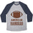 Virgin Teez  Baseball Tee Unisex Tri-Blend Baseball Tee / small / Athletic Gray / Navy AMERICAN HANDEGG UNISEX TRI-BLEND BASEBALL TEE