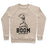Virgin Teez  Pullover Crewneck Sweatshirt / x-small / Heathered Oatmeal AND BOOM GOES THE DYNAMITE BASEBALL CREWNECK SWEATSHIRT