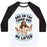 Virgin Teez  Baseball Tee Unisex Classic Baseball Tee / x-small / White/Black AND ON THE THIRD DAY HE LIFTED UNISEX CLASSIC BASEBALL TEE