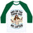 Virgin Teez  Baseball Tee Unisex Classic Baseball Tee / x-small / White/Dark Green AND ON THE THIRD DAY HE LIFTED UNISEX CLASSIC BASEBALL TEE