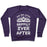 Virgin Teez  Pullover Crewneck Sweatshirt / x-small / Purple AND SHE LIFTED HAPPILY EVER AFTER CREWNECK SWEATSHIRT