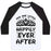 Virgin Teez  Baseball Tee Unisex Classic Baseball Tee / x-small / White/Black AND SHE LIFTED HAPPILY EVER AFTER UNISEX CLASSIC BASEBALL TEE