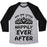 Virgin Teez  Baseball Tee Unisex Tri-Blend Baseball Tee / small / Athletic Gray / Black AND SHE LIFTED HAPPILY EVER AFTER UNISEX TRI-BLEND BASEBALL TEE