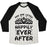 Virgin Teez  Baseball Tee Unisex Tri-Blend Baseball Tee / small / Oatmeal / Black AND SHE LIFTED HAPPILY EVER AFTER UNISEX TRI-BLEND BASEBALL TEE