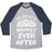 Virgin Teez  Baseball Tee Unisex Tri-Blend Baseball Tee / small / Athletic Gray / Navy AND SHE LIFTED HAPPILY EVER AFTER UNISEX TRI-BLEND BASEBALL TEE