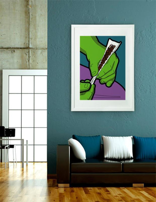 LUVD Framed Art Prints 8" x 11" / Black Angry Painkiller Frame