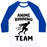 Virgin Teez  Baseball Tee Unisex Classic Baseball Tee / x-small / White/Blue ANIME RUNNING TEAM UNISEX CLASSIC BASEBALL TEE