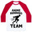 Virgin Teez  Baseball Tee Unisex Classic Baseball Tee / x-small / White/Red ANIME RUNNING TEAM UNISEX CLASSIC BASEBALL TEE