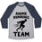 Virgin Teez  Baseball Tee Unisex Tri-Blend Baseball Tee / small / Athletic Gray / Navy ANIME RUNNING TEAM UNISEX TRI-BLEND BASEBALL TEE