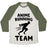 Virgin Teez  Baseball Tee Unisex Tri-Blend Baseball Tee / small / Oatmeal / Moss ANIME RUNNING TEAM UNISEX TRI-BLEND BASEBALL TEE
