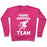 Virgin Teez  Pullover Crewneck Sweatshirt / x-small / Deep Pink ANIME RUNNING TEAM WHITE PRINT CREWNECK SWEATSHIRT