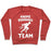 Virgin Teez  Pullover Crewneck Sweatshirt / x-small / Heathered Red ANIME RUNNING TEAM WHITE PRINT CREWNECK SWEATSHIRT