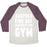 Virgin Teez  Baseball Tee Unisex Tri-Blend Baseball Tee / small / Oatmeal / Maroon ANOTHER FINE DAY RUINED BY THE GYM UNISEX TRI-BLEND BASEBALL TEE