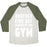Virgin Teez  Baseball Tee Unisex Tri-Blend Baseball Tee / small / Oatmeal / Moss ANOTHER FINE DAY RUINED BY THE GYM UNISEX TRI-BLEND BASEBALL TEE