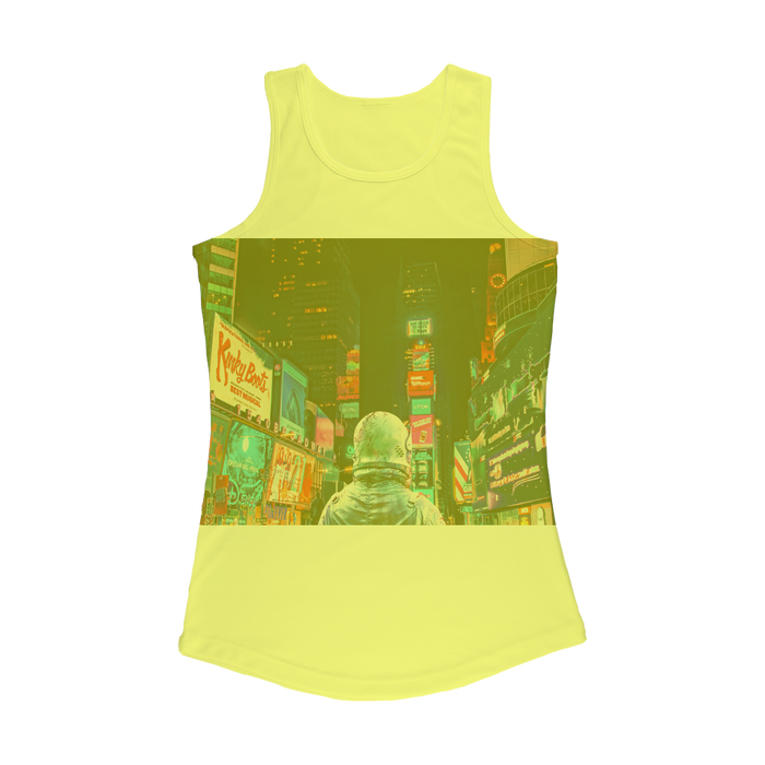 VIRGIN TEEZ Women Tank top Electric Yellow / XS Another Night Women Performance Tank Top