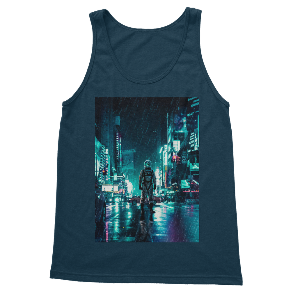 VIRGIN TEEZ Women Tank top Navy / S Another Rainy Night Classic Women's Tank Top