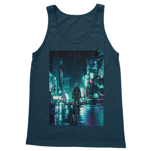 VIRGIN TEEZ Women Tank top Navy / S Another Rainy Night Classic Women's Tank Top