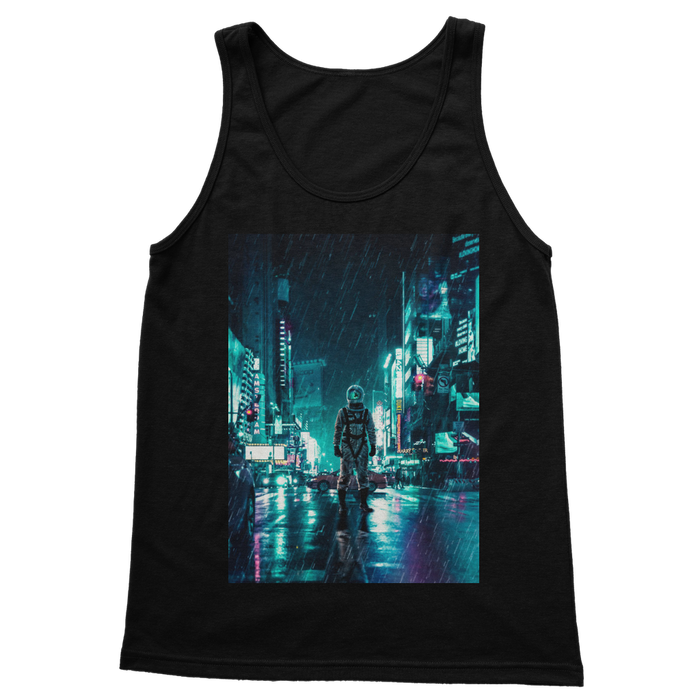 VIRGIN TEEZ Women Tank top Black / S Another Rainy Night Classic Women's Tank Top