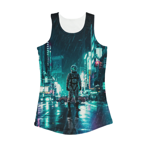 VIRGIN TEEZ Women Tank top White / XS Another Rainy Night Women Performance Tank Top