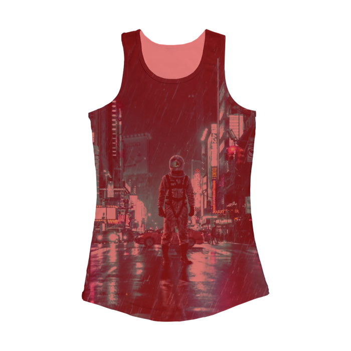 VIRGIN TEEZ Women Tank top Electric Pink / XS Another Rainy Night Women Performance Tank Top