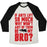 Virgin Teez  Baseball Tee Unisex Tri-Blend Baseball Tee / small / Oatmeal / Black ANT BROS UNISEX TRI-BLEND BASEBALL TEE
