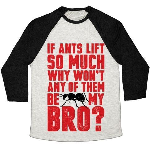 Virgin Teez  Baseball Tee Unisex Tri-Blend Baseball Tee / small / Oatmeal / Black ANT BROS UNISEX TRI-BLEND BASEBALL TEE