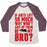 Virgin Teez  Baseball Tee Unisex Tri-Blend Baseball Tee / small / Oatmeal / Maroon ANT BROS UNISEX TRI-BLEND BASEBALL TEE