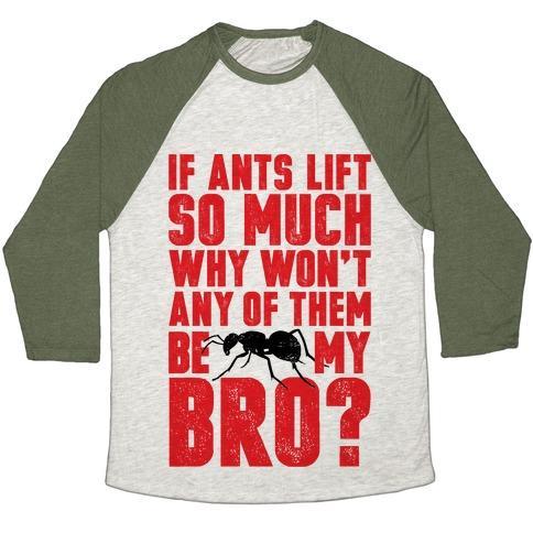 Virgin Teez  Baseball Tee Unisex Tri-Blend Baseball Tee / small / Oatmeal / Moss ANT BROS UNISEX TRI-BLEND BASEBALL TEE