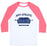 Virgin Teez  Baseball Tee Unisex Classic Baseball Tee / x-small / White/Neon Pink ANTI ATHLETIC CLUB UNISEX CLASSIC BASEBALL TEE