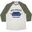 Virgin Teez  Baseball Tee Unisex Tri-Blend Baseball Tee / small / Oatmeal / Moss ANTI ATHLETIC CLUB UNISEX TRI-BLEND BASEBALL TEE