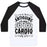 Virgin Teez  Baseball Tee Unisex Classic Baseball Tee / x-small / White/Black ANTIQUING IS MY CARDIO UNISEX CLASSIC BASEBALL TEE