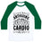 Virgin Teez  Baseball Tee Unisex Classic Baseball Tee / x-small / White/Dark Green ANTIQUING IS MY CARDIO UNISEX CLASSIC BASEBALL TEE