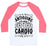 Virgin Teez  Baseball Tee Unisex Classic Baseball Tee / x-small / White/Neon Pink ANTIQUING IS MY CARDIO UNISEX CLASSIC BASEBALL TEE