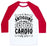 Virgin Teez  Baseball Tee Unisex Classic Baseball Tee / x-small / White/Red ANTIQUING IS MY CARDIO UNISEX CLASSIC BASEBALL TEE