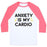 Virgin Teez  Baseball Tee Unisex Classic Baseball Tee / x-small / White/Neon Pink ANXIETY IS MY CARDIO UNISEX CLASSIC BASEBALL TEE