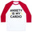 Virgin Teez  Baseball Tee Unisex Classic Baseball Tee / x-small / White/Red ANXIETY IS MY CARDIO UNISEX CLASSIC BASEBALL TEE