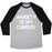 Virgin Teez  Baseball Tee Unisex Tri-Blend Baseball Tee / small / Athletic Gray / Black ANXIETY IS MY CARDIO UNISEX TRI-BLEND BASEBALL TEE