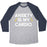 Virgin Teez  Baseball Tee Unisex Tri-Blend Baseball Tee / small / Athletic Gray / Navy ANXIETY IS MY CARDIO UNISEX TRI-BLEND BASEBALL TEE